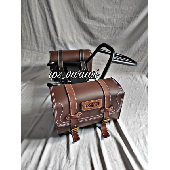 Back Rack Xsr 155 plus tas side bag kiri kanan