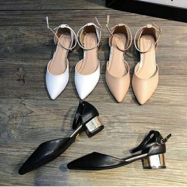 HIGH HEELS TAHU EMAS SILKY  PUTIH HS 24