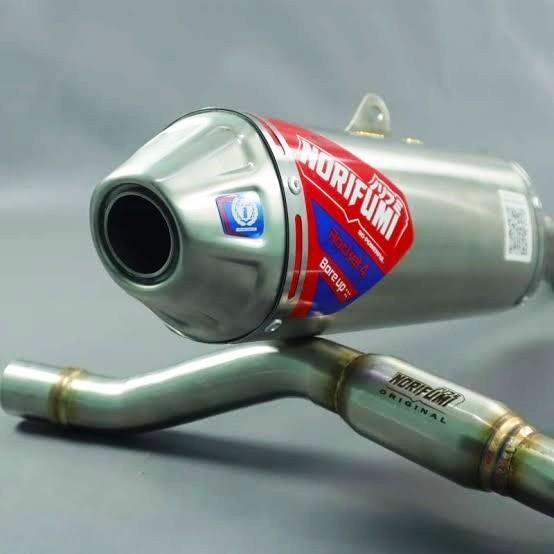 Knalpot Norifumi Rocket 4 Bore Up Crf150 Crf 150 Original Stainless