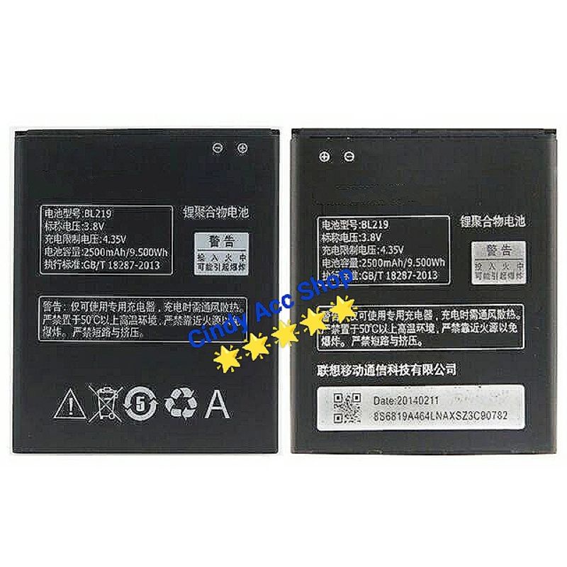 Baterai Lenovo BL219 For tipe A880 S856 A889 A890e S810t A850 plus A916