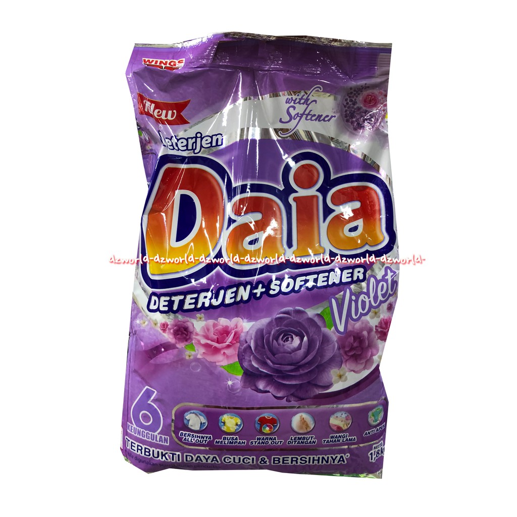 Daia Softerner Violet Deterjen Sabun Cuci Daia Ungu Purple 1.8kg