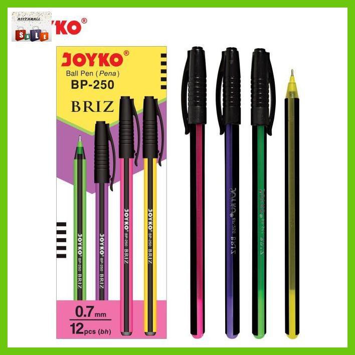 

Silutala- Ball Pen / Pulpen / Pena Joyko Bp-250 / Briz / 0.7 Mm / 1 Box 12 Pcs -Ori.