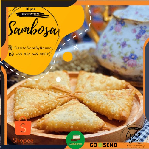 

Sambosa isi daging - Sambosa Frozen Food isi 10 pcs