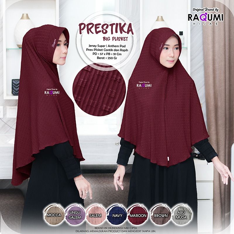 PRESTIKA RAQUMI HIJAB ORIGINAL SOLO