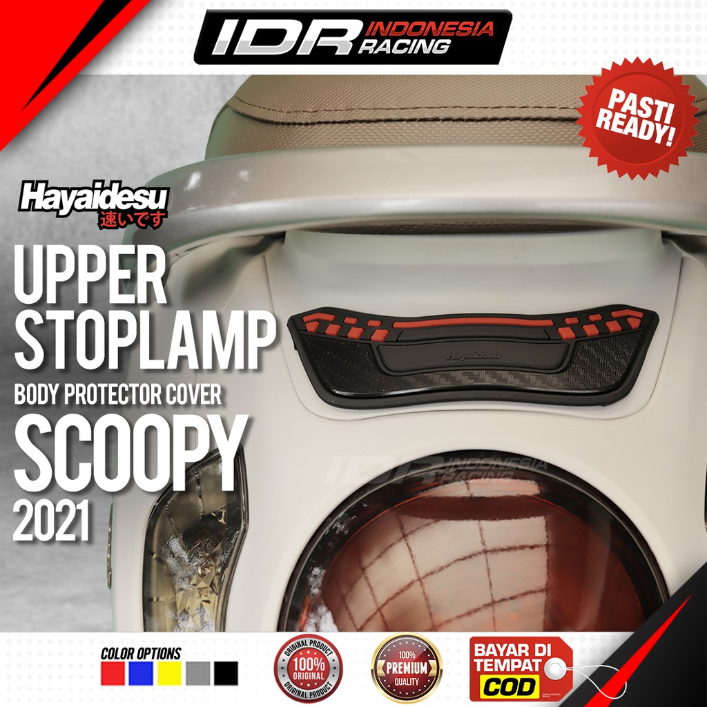 Hayaidesu New Scoopy 2021 Upper Stop Lamp Cover Body Protector Aksesoris Honda