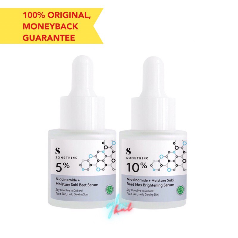 Somethinc 5% dan 10% Niacinamide + Moisture Sabi Beet Max Brightening Serum (20ml) ORI 100%
