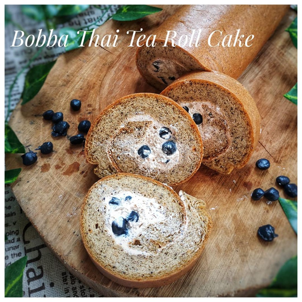 

FLOURLESS KETO DEBM BOBBA THAI TEA BOLU GULUNG DIABETIC FRIENDLY