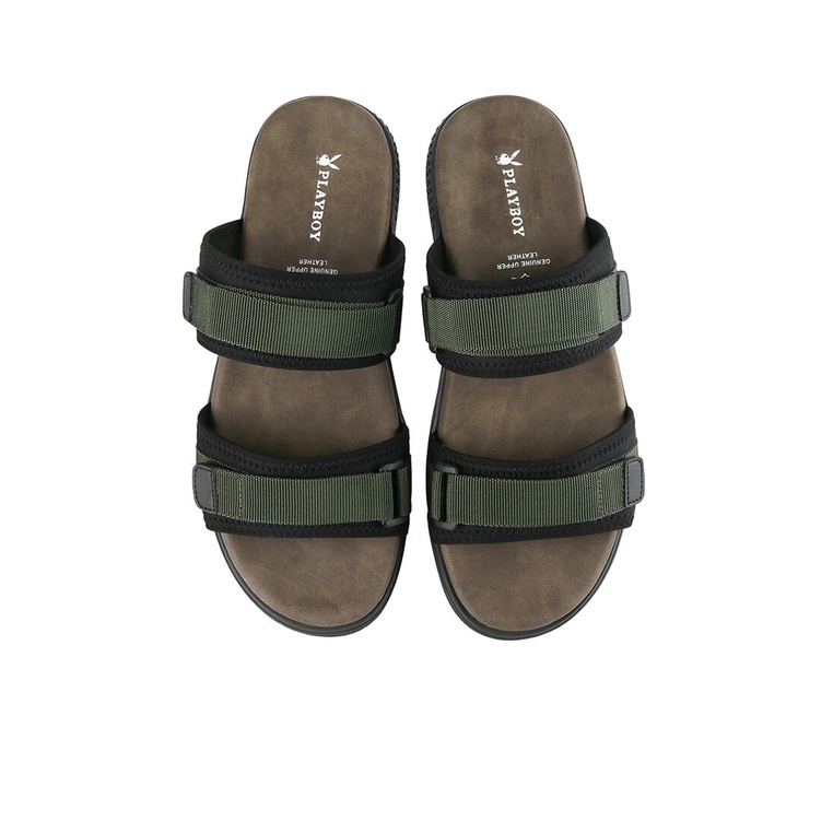 SANDAL SLIDE PLAYBOY PRIA ORIGINAL CASUAL BRANDED ASLI HIJAU PL44