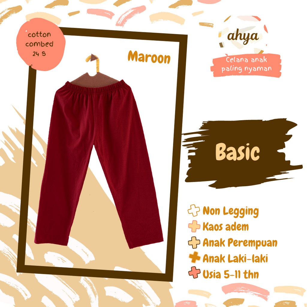 Celana Panjang Anak MERAH MAROON