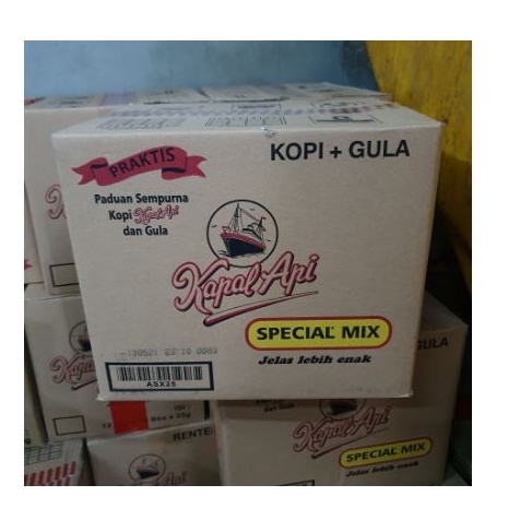 

Kopi Bubuk Kapal Api Special Mix 25 Gram - 1 Dus isi 120 Pcs Sachet