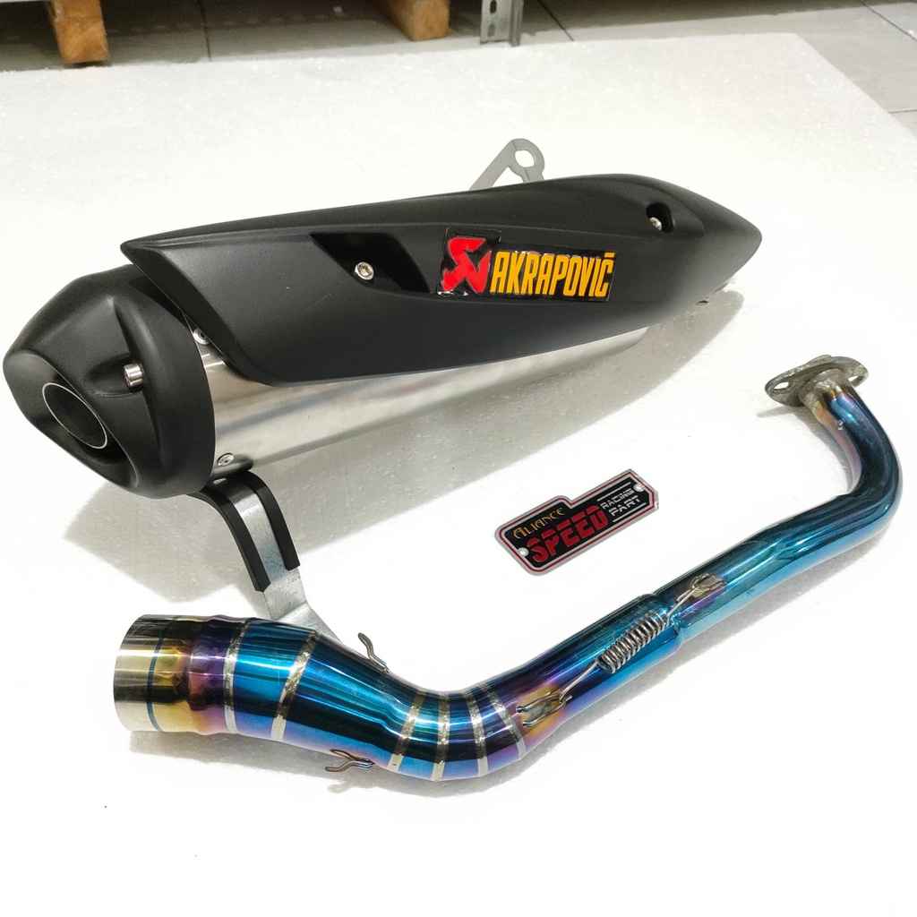Knalpot Standar AKRAPOVIC NMAX NEW NMAX OLD AEROX NEW AEROX OLD VARIO 150 125 160 PCX 150 160 ADV