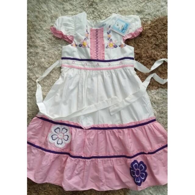 Dress anak perempuan Aliza Kids sz 7 thn