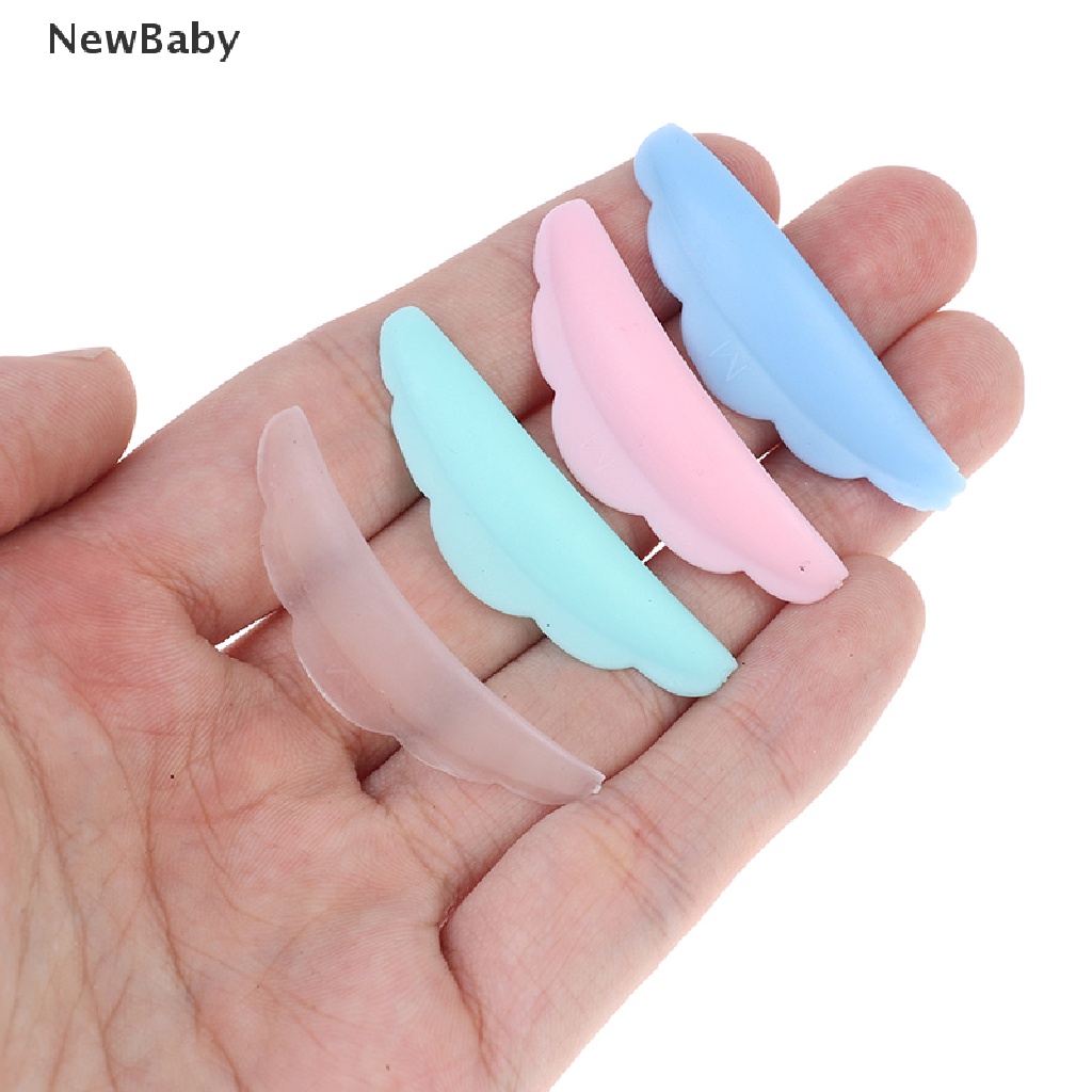 Newbaby 10pcs / Set Pad Silikon Alat Pelentik Bulu Mata