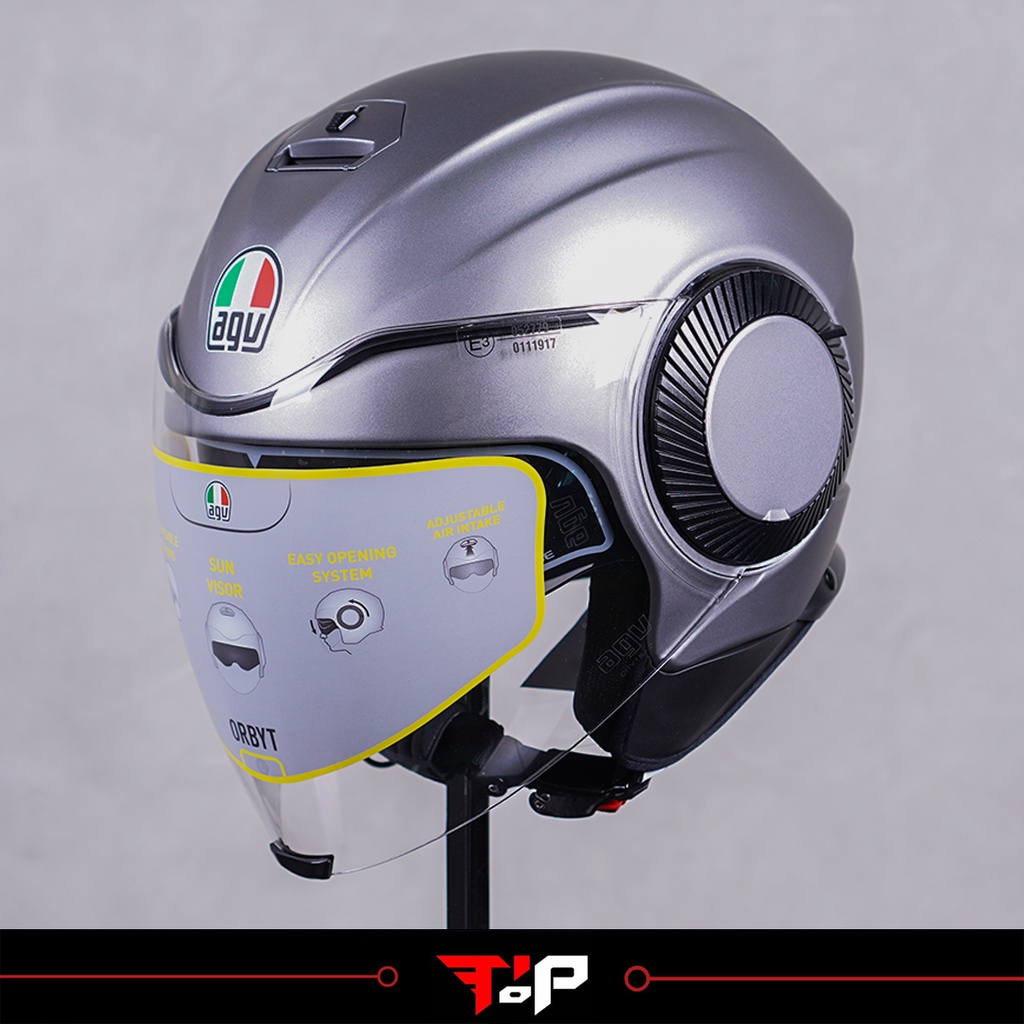 AGV ORBYT MATT GREY HELM HALF FACE