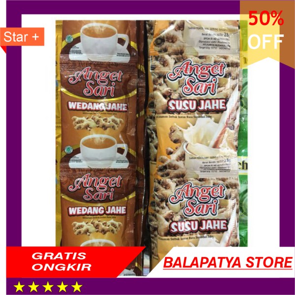 

40 OFF KHUSUS HARI INI !!! Anget Sari Wedang Jahe Susu Jahe 10x28 gr