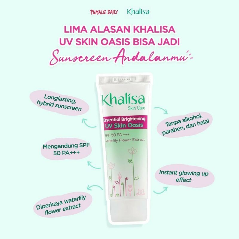 KHALISA SKIN CARE SERIES / Facial Face Wash / UV Sunscreen / Sunblock / Sabun Cuci Muka / Pembersih Wajah