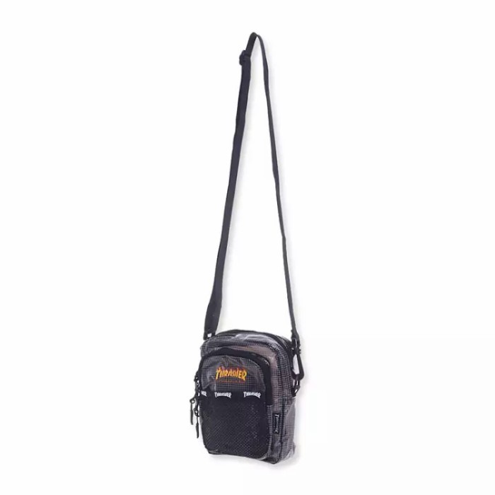 Thrasherrr Japan Licensed Mesh Clear Shoulder Bag