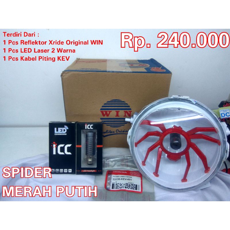 Jual Paket Reflektor Lampu Depan Xride Yamaha X Ride Original Win