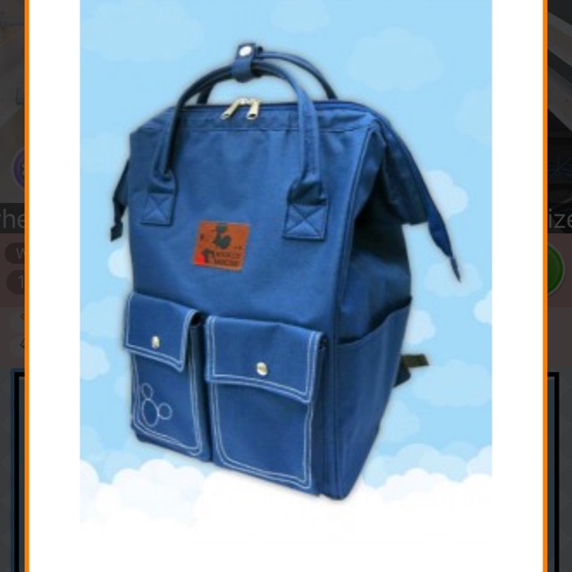 Ransel Backpack Mickey Mouse Disney Original Japan