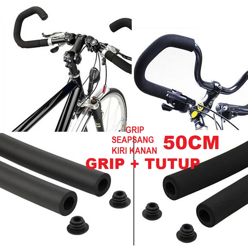 GRIP KUPU KUPU STANG HANDLEBAR SILICONE SPONGE BUSA FOAM HANDPAD SILIKON BAR TAPE BELEBET HAND velo