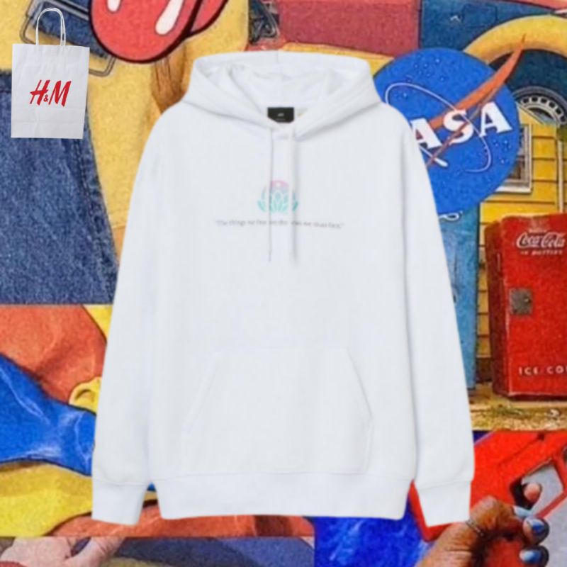 (COD) HOODIE H&M HNM SPIRIT BLOSSOM FREE PAPERBAG