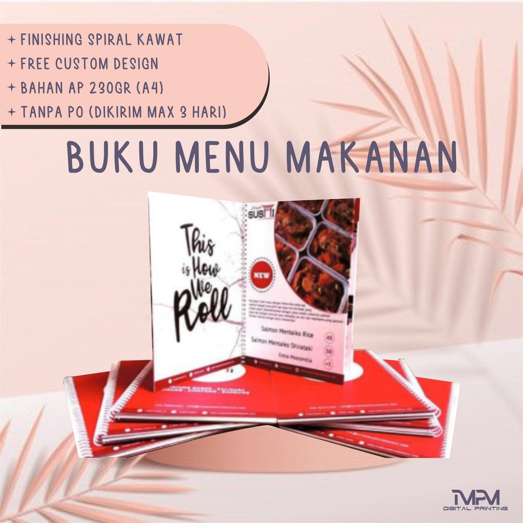 Buku menu makanan A4