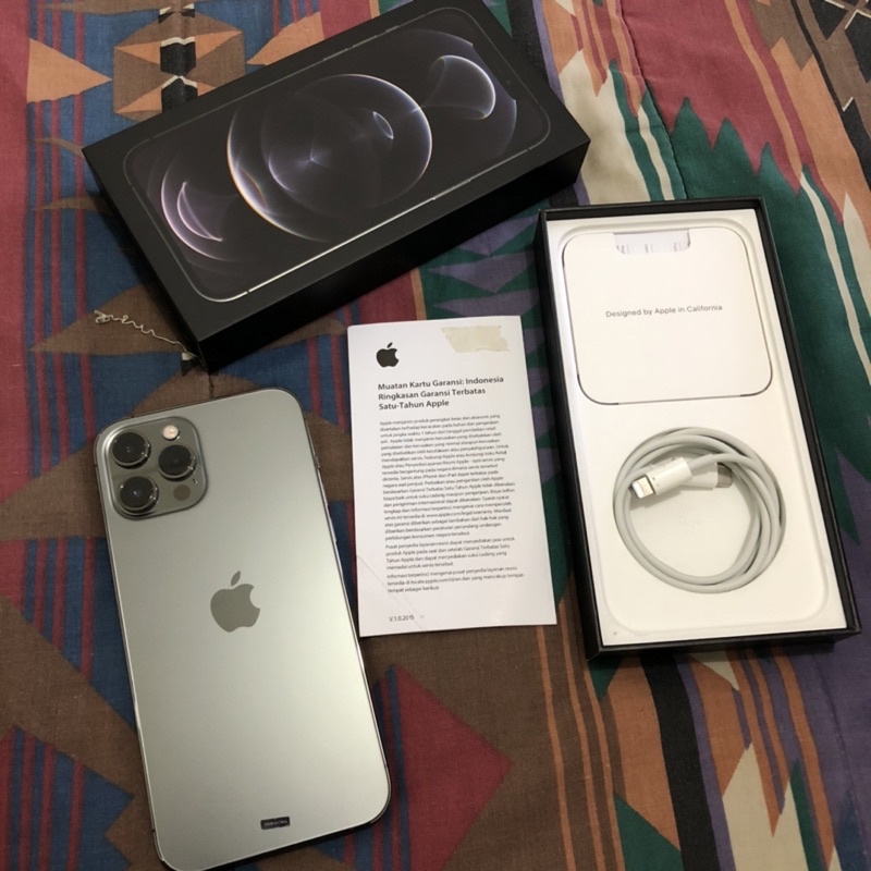 LIKE NEW Iphone 12 Pro Max 256GB Graphite EX IBOX GARANSI ON