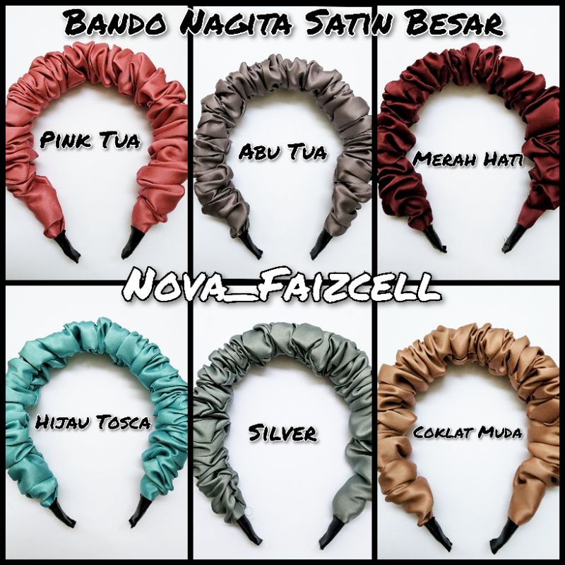 Bando Korea Nagita Satin Besar Licin Dewasa