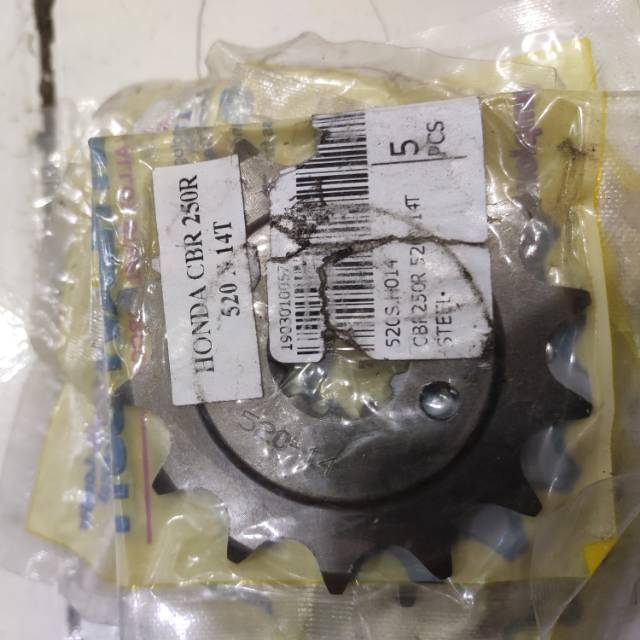 Gear depan gir depan sss cbr250r cbr250 cbr 250 cbu thailand 520 14 15