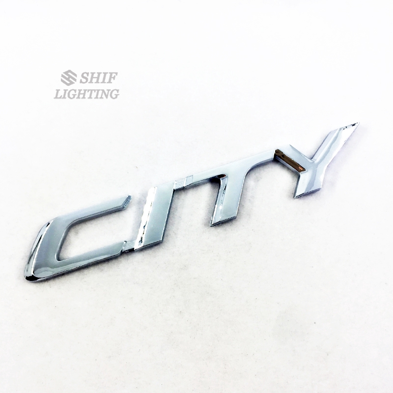 1pc Stiker Emblem Logo Tulisan CITY Bahan ABS Krom Untuk Bagasi Belakang Mobil Toyota