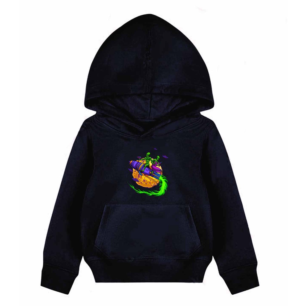 Hoodie Anak Alien Sweet Sweater Pakaian Fleece M - XL