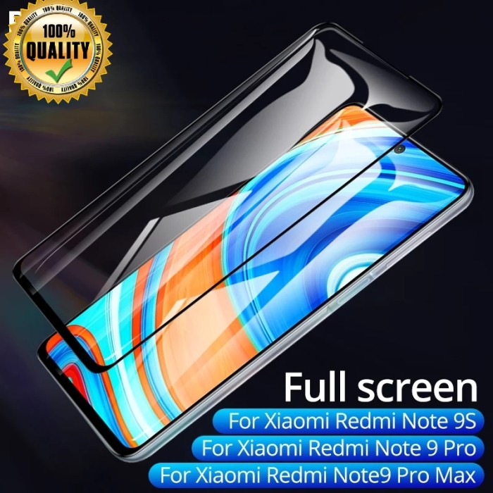 PREMIUM TG REDMI NOTE 9 / PRO SCREEN PROTECTOR TEMPERED GLASS FULL