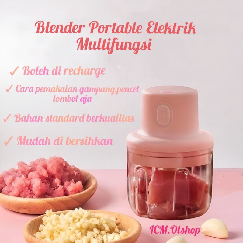 Blender mini portable food processor chopper bumbu⭐ICM⭐