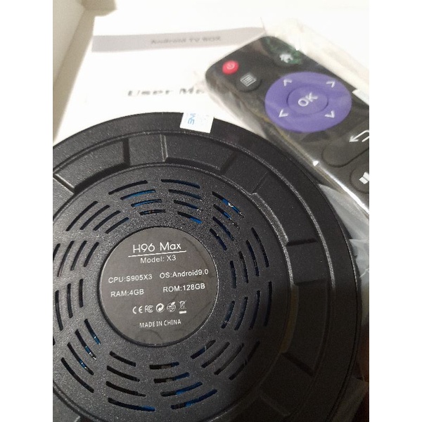 H96max 5K Ultra Hd Android tv box 4gb/128gb