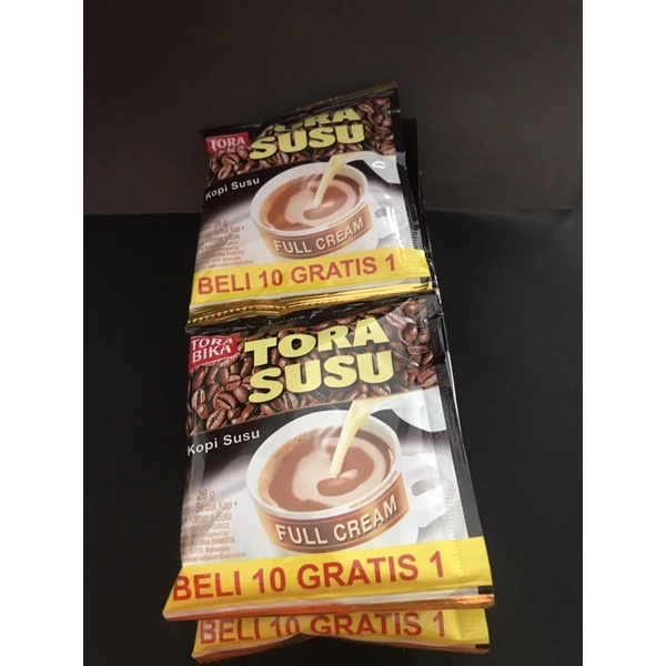 

kopi tora bika susu renteng 10 sachet