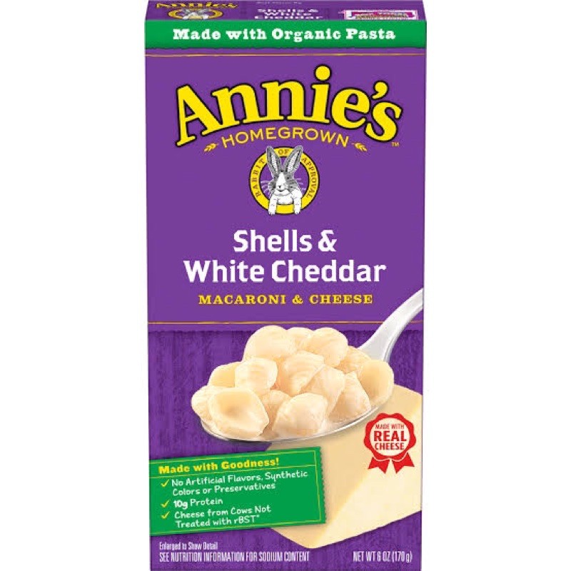 

annies homegrown shells and white cheddar macaroni and cheese