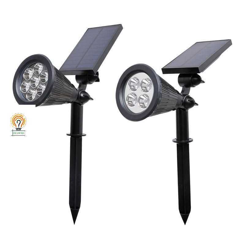 Lampu Taman Solar Tancap 7 LED  Sorot Tenaga Surya Sensor Matahari