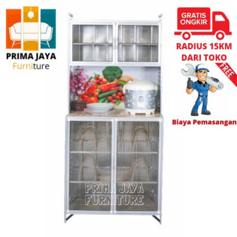 Rak Piring Kaca Riben 2 Pintu Rak Piring 2 Pintu Rak 2 Pintu Rak Piring Kaca Rak Piring 2P Rak 2P Ka