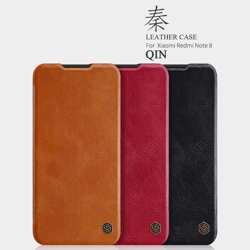 Case XIAOMI Redmi Note 8 Nillkin Qin Flip Cover Leather Hardcase Original