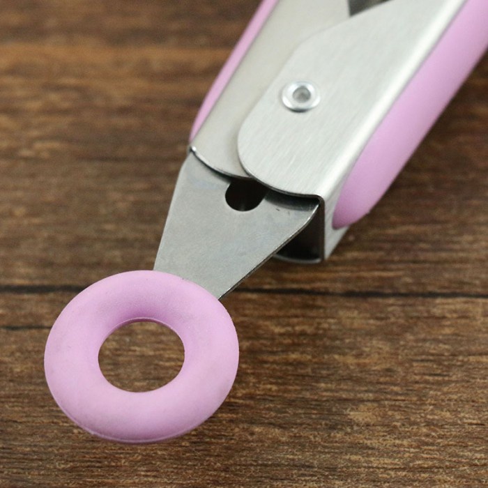 Forbake multi purpose food clip /stainless tongs Pink