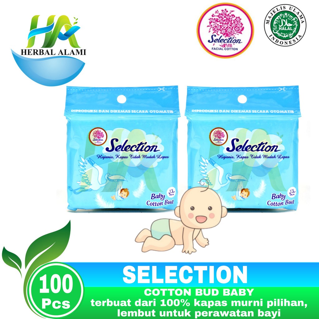 SELECTION BABY Cotton Bud (BIRU)