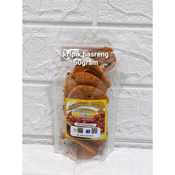 

Keripik Basreng 50gr l Basreng Balado l Basreng Pedas l Basreng Gurih l Cemilan l Makanan Ringan