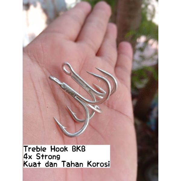 TREBLE HOOK BKB 4x Strong Size 1 Kuat Murah Eceran