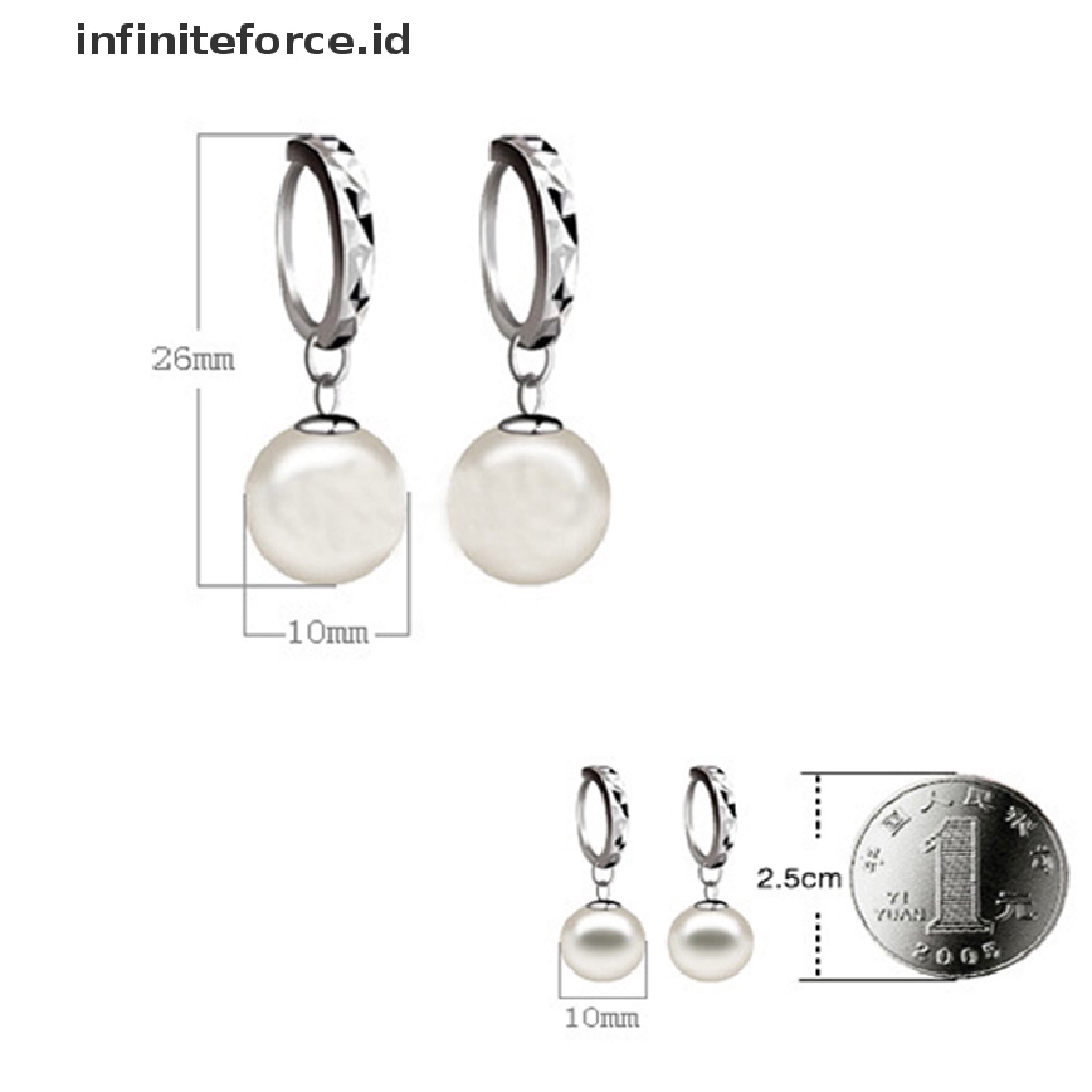 Anting Gantung Sterling Silver 925 Dengan Mutiara Untuk Wanita