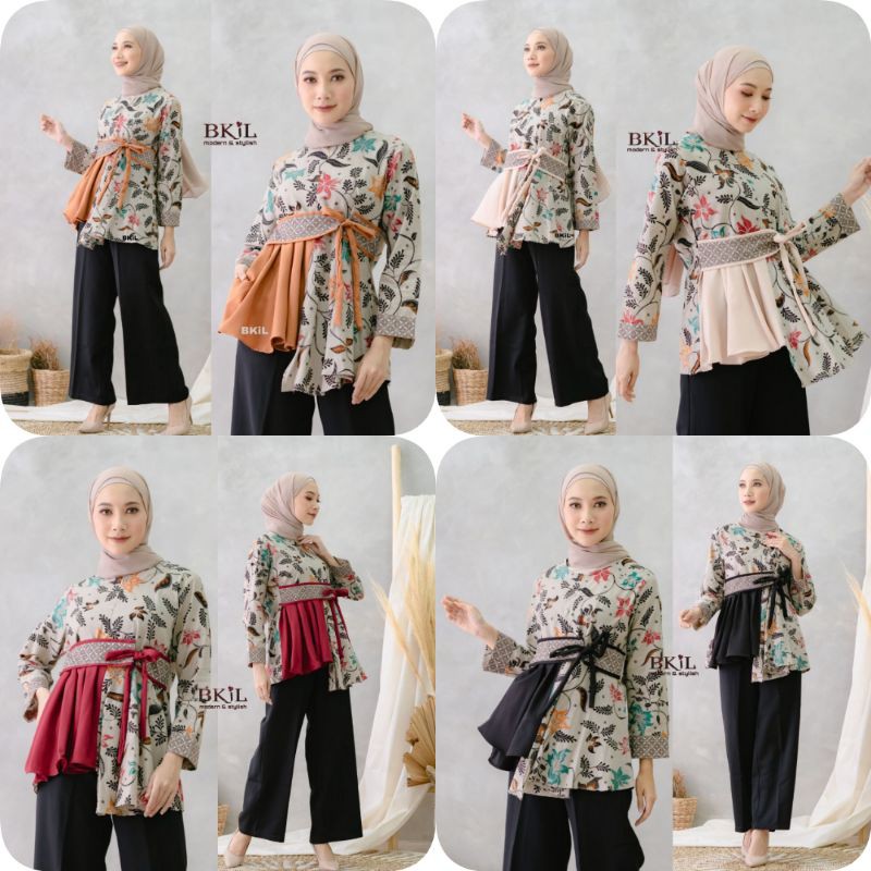 BAJU BATIK WANITA MODERN MONALISA GENES M,L,XL asli ...