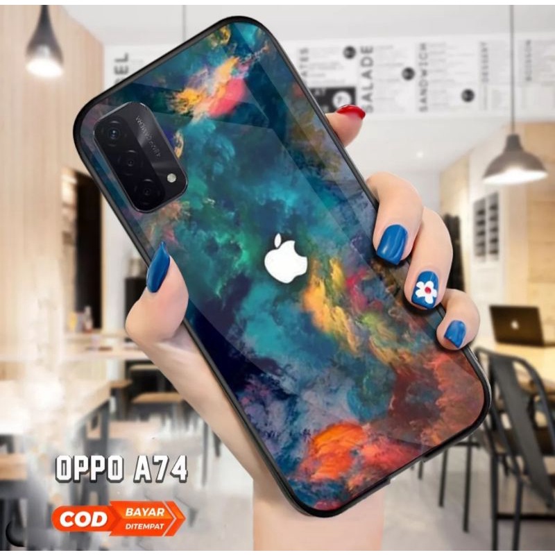 Ax Case custom Oppo A52 A54 A74 A92 A95 AesThetic Logo Series Premium Quality Casing Hardcase custom