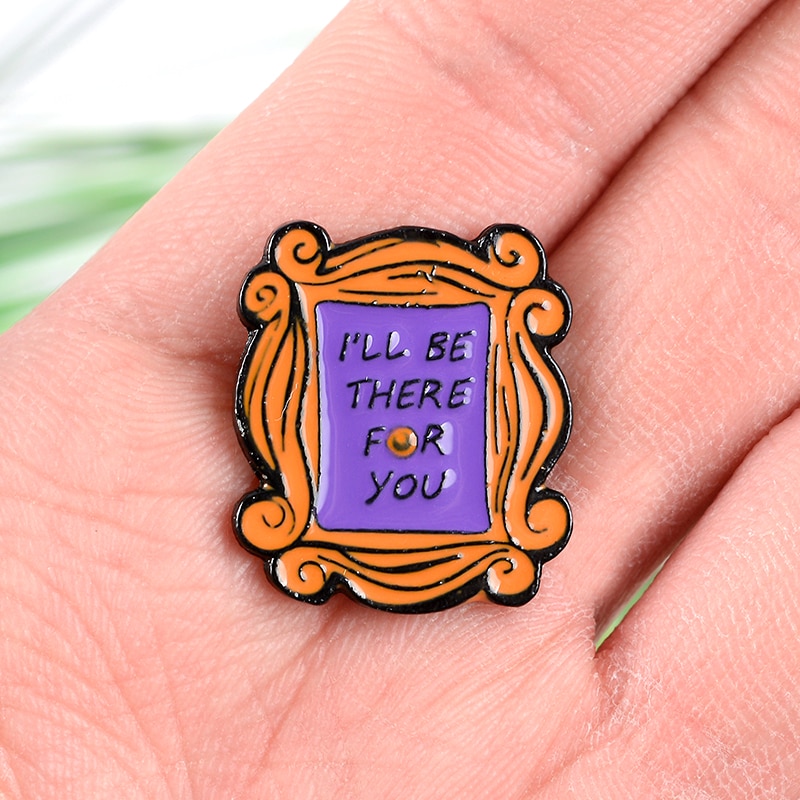 Bros Pin Enamel Desain Pintu Apartamen Monica Untuk Hadiah