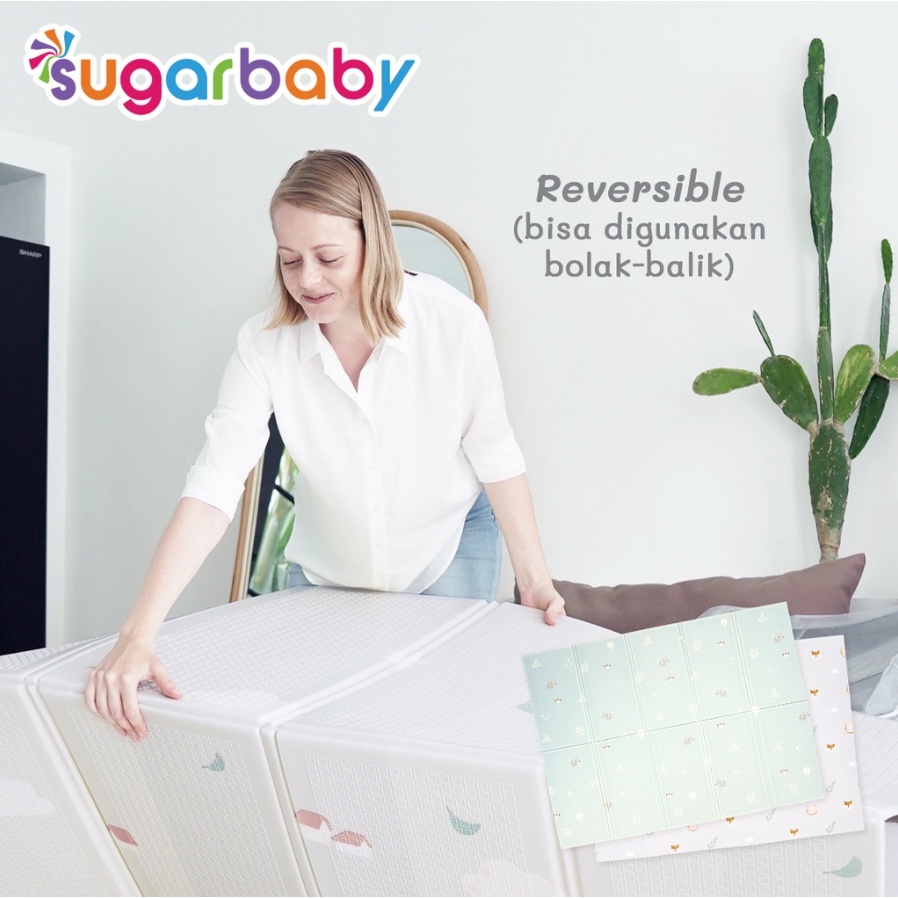 Sugar baby Foldable Baby Playmat Alas Bermain Bayi Merangkak (Nature Series) / Playmat Lipat Anak / Karpet Lipat Bayi / Matras Bayi CBKS