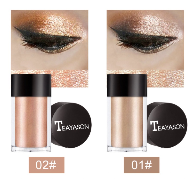 TEAYASON Glitter Eyeshadow 8 Warna Eye Shadow High Shine TD008