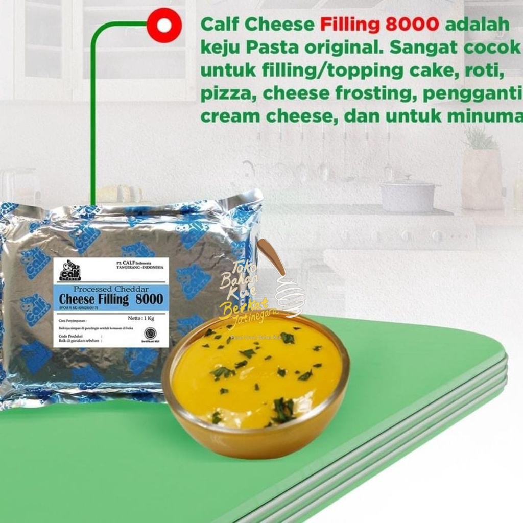 

CALF CHEESE FILLING 8000 1 KG / 1/2 Karton (4pc) / FILLING KEJU